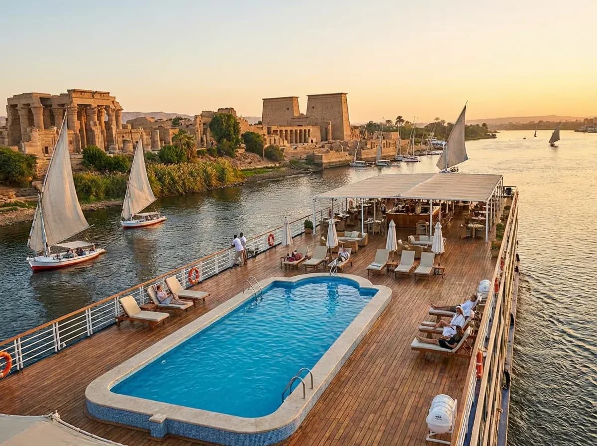 Hebben alle nijlcruise schepen een zwembad?