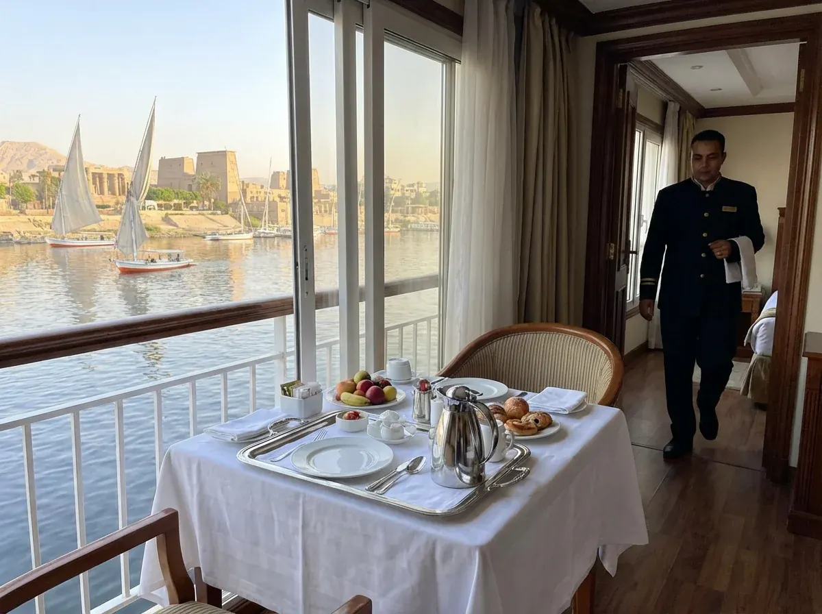 Is er roomservice op een Nijlcruise?