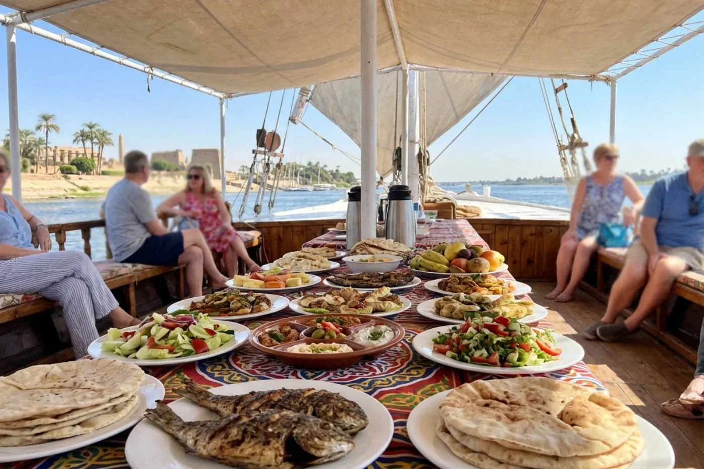 Wat voor eten kun je verwachten tijdens een nijlcruise?