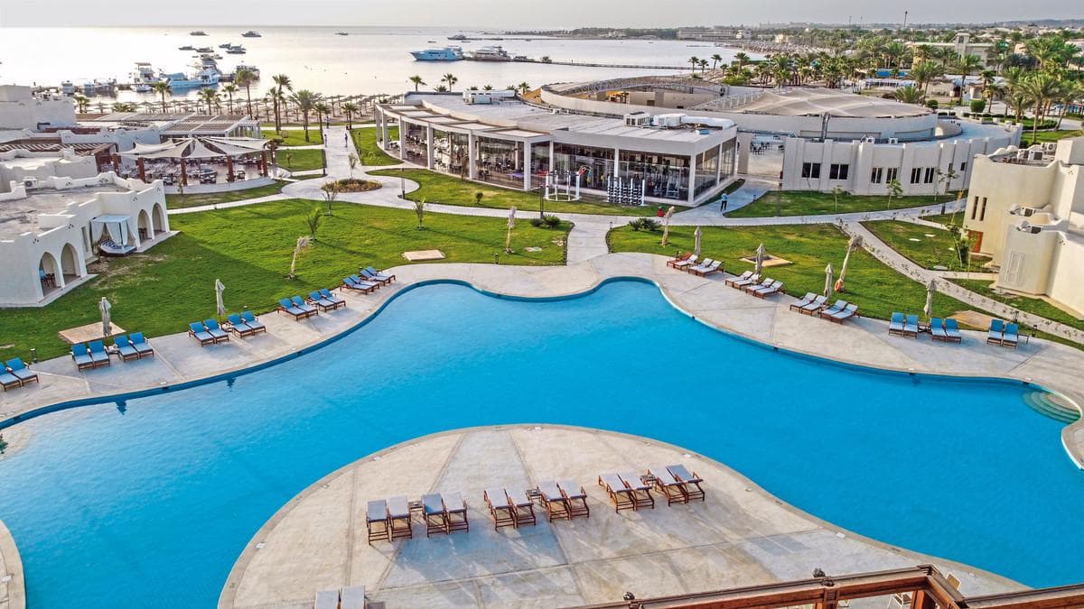 Het zwembad van Xanadu Makadi Bay